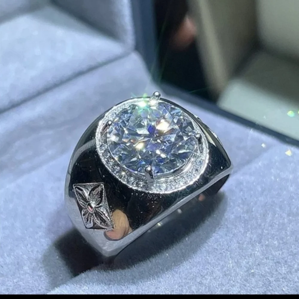 Certificate 5ct Moissanite Ring